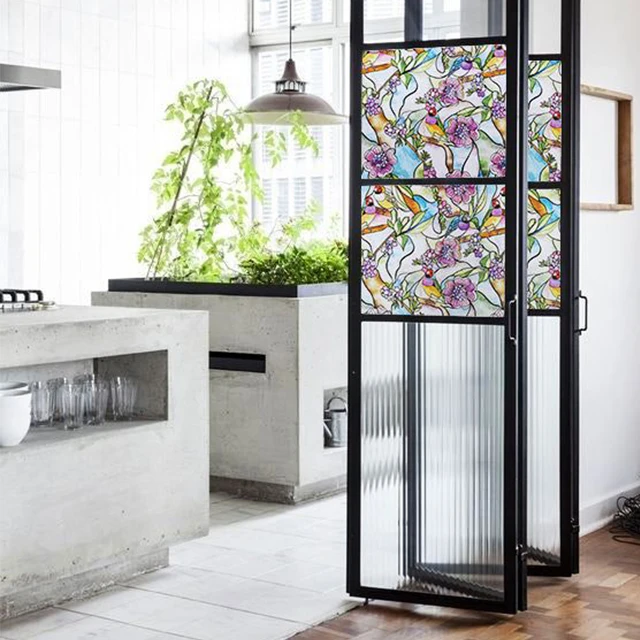 JBDhome Garden Curved Aluminium Bi-Folding Door, Outdoor Double Tempered Glass Vertical Folding Door