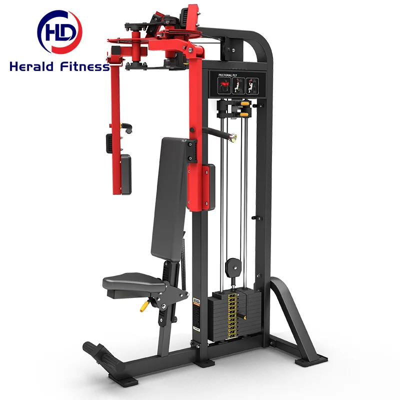 New Arrival Indoor Superior Steel Power Selectorized Expert Equipment Pin Load Pectoral Machine With Free Painting Color