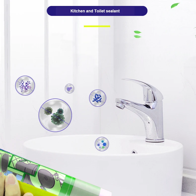 Fast Cure Time Mirror Fixing Neutral Silicone Sealant Glass Glue For Mirror