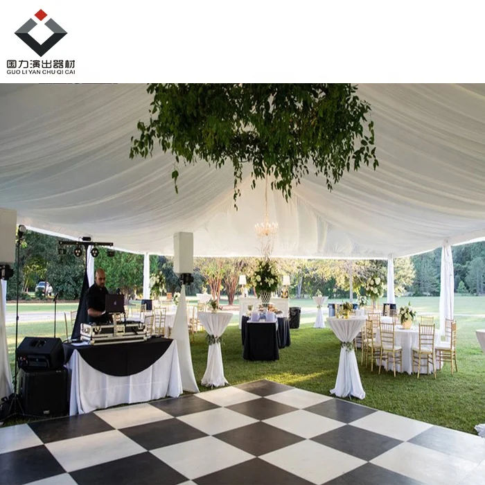 
Wedding Decoration Wooden Portable Temporary Modular Dance Floor 