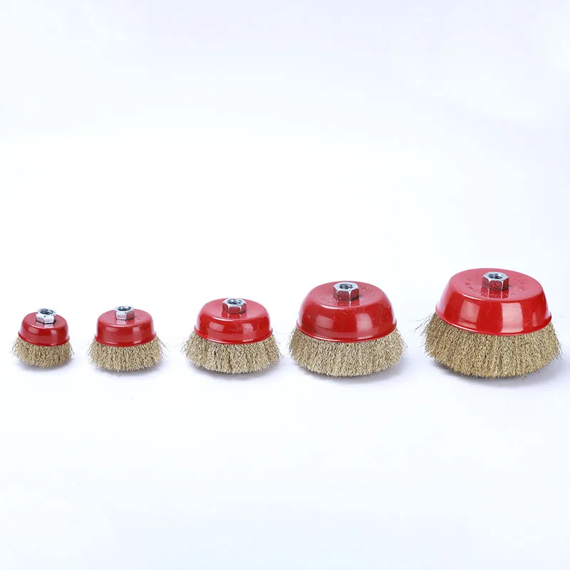 Rotary Twist Knot Flat Cup Steel Wire Wheel Brush Set for Angle Grinder