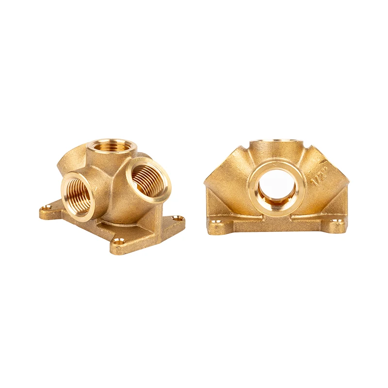 Brass Pneumatic Quick Joint for Gas Pipeline Tube Water round Pipe Fitting with Threaded Connector Casting Technics