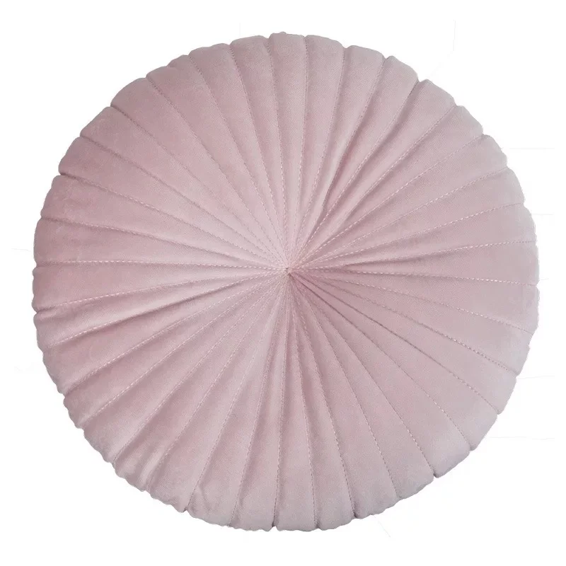 
Newish wholesale Sofa Decorative Cushions Velvet Fabric Throw Pillow Round Pumpkin Back Cushion home decoration cushion 