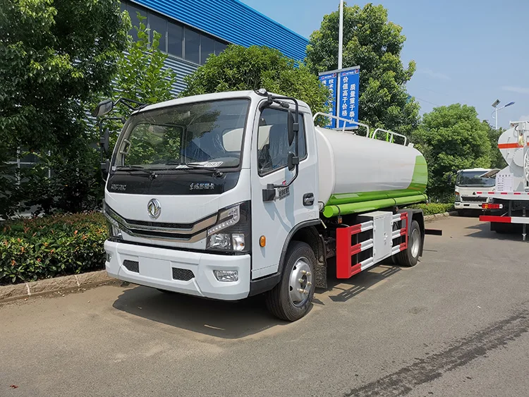 Стандартный Однорядный 6-колесный грузовик dongfeng 4x2 6 м грузоподъемность загрузки 5 кубических метров дизельный левосторонний небольшой Автоцистерна для распыления