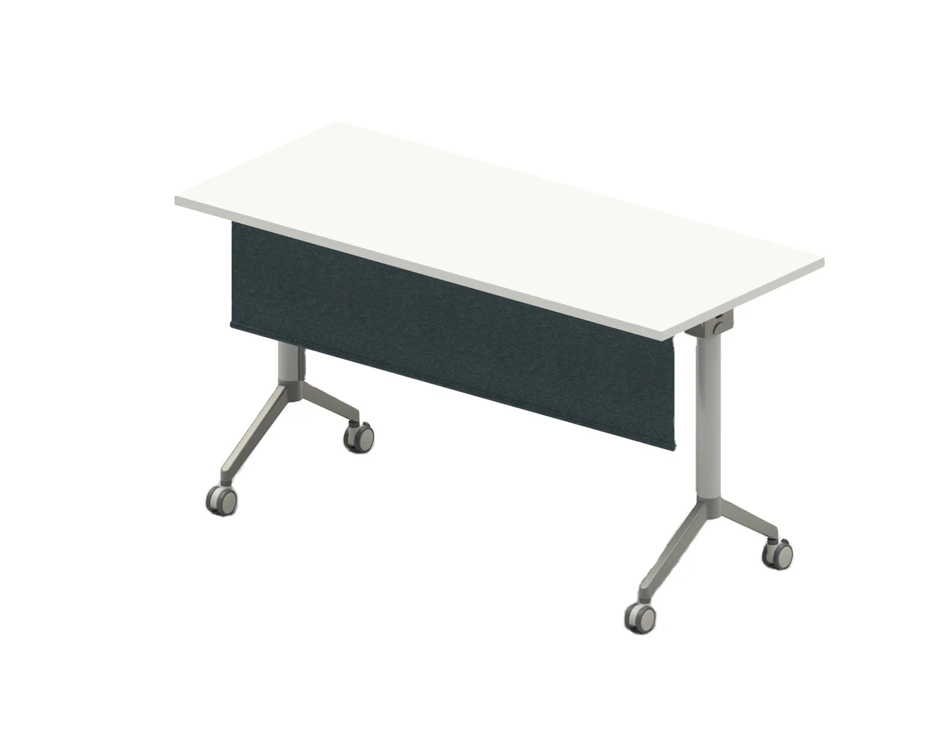 Office Desk Meeting Table Furniture Foldable Table Conference Folding Training With Acoustic Baffle For Staff