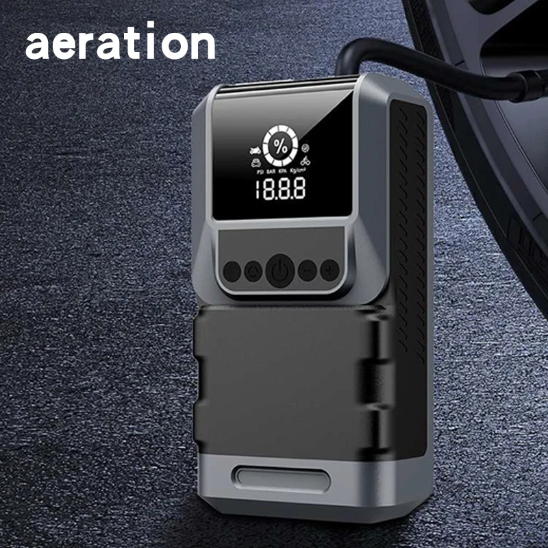 20000mah Mini Size New Can Start Car Can Inflate Car Rechargeable Car Jump Starter Digital Air Compressor 12V Jump Starter