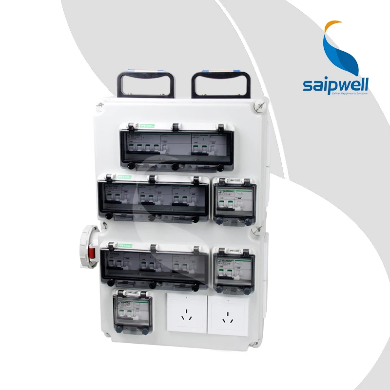 SAIP/SAIPWELL  customized Industrial plug socket box 3 phase power distribution box