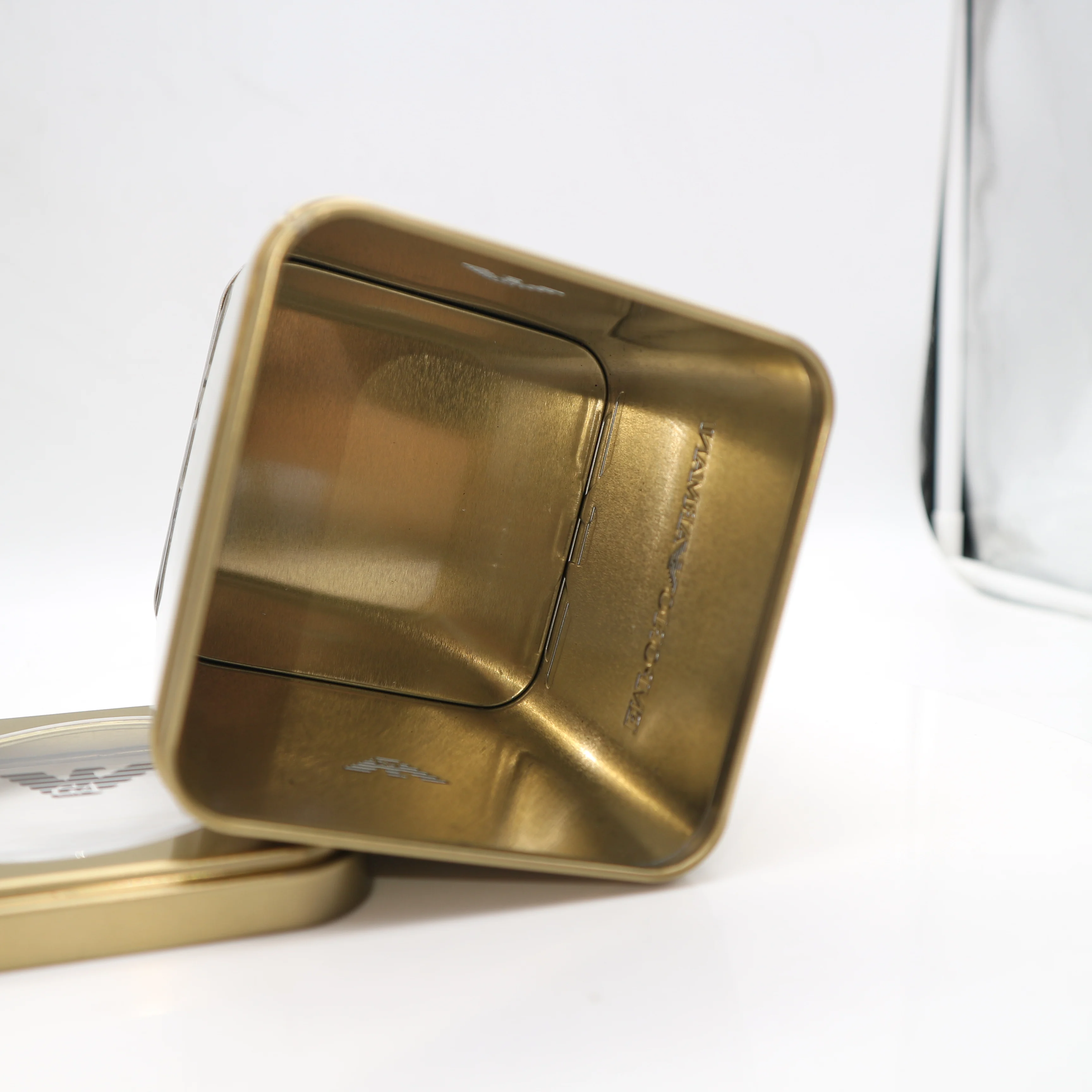 custom  dongguan rectangular good quality luxury wine liquor bottle gift metal  tin box  packingwith hinge tin box