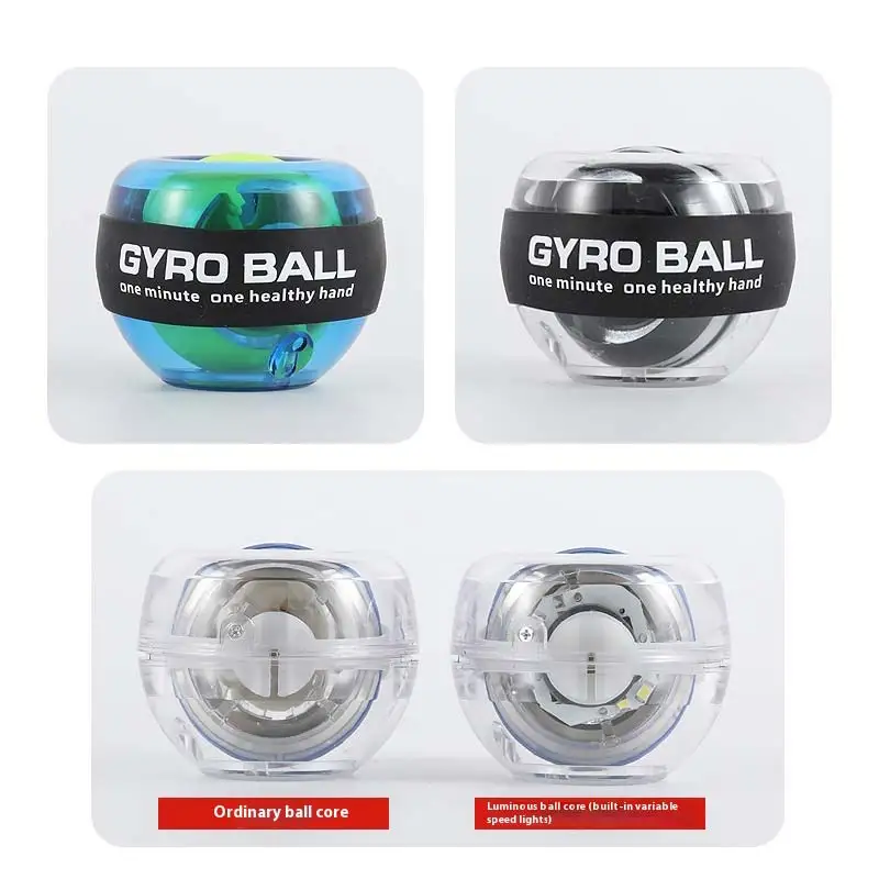 Gyro Ball With Carry Case Forearm Exerciser Gyroball Wrist Arm Trainer Exerciser Led Gym Forearm Power Wrist Gyro Ball