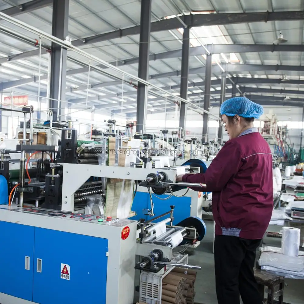 Clear Plastic Food Flat Poly Bag For Fruit And Vegetable Transparent Hdpe Singlet Plastic Flat Bag On Roll