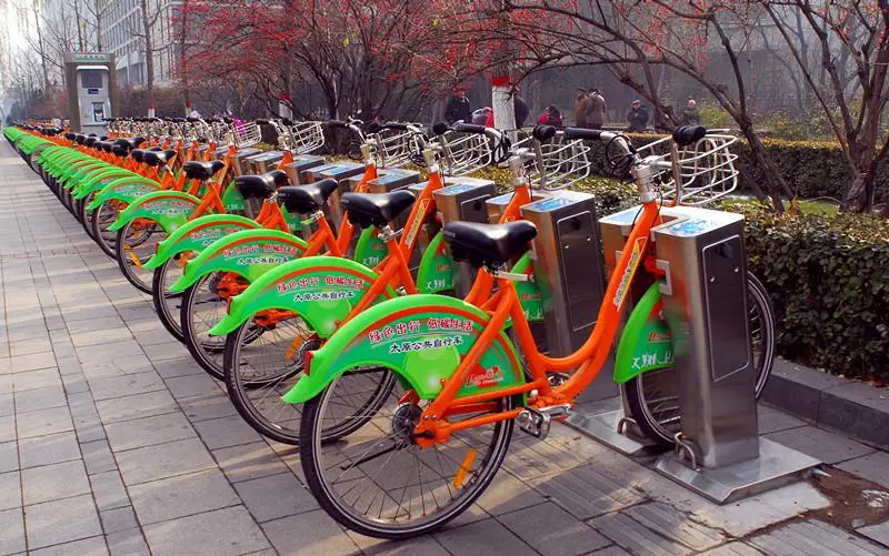 Self public bike for public transportation Green Travel bicycle card reader self service terminal