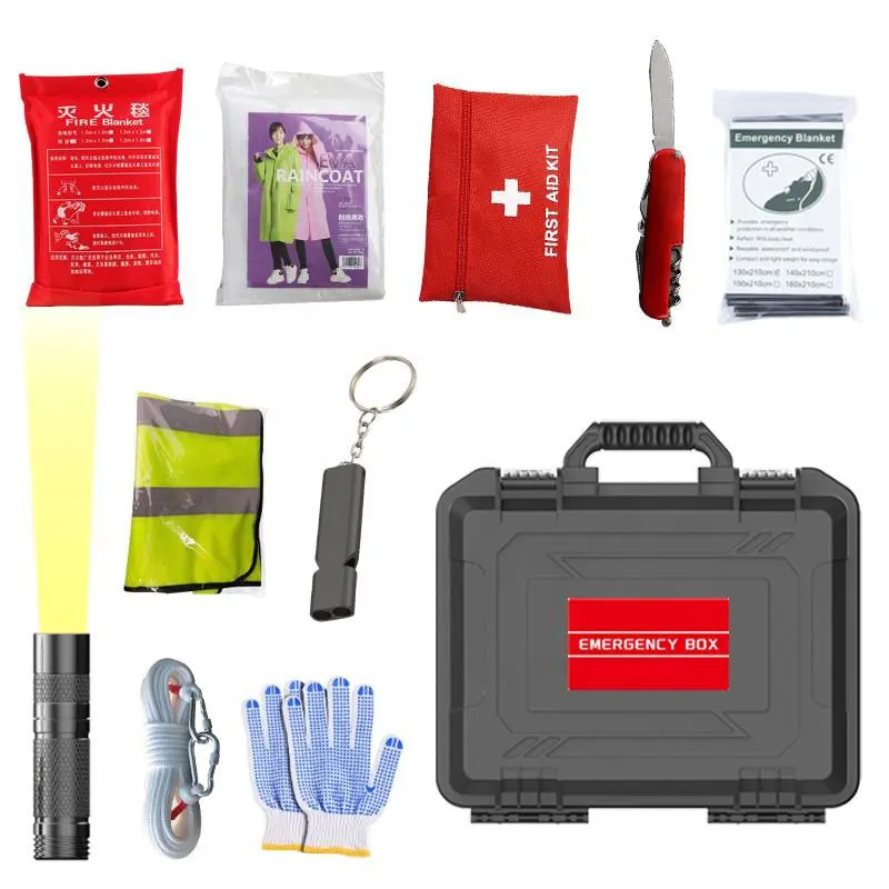 Emergency rescue home fire-fighting self-Rescue 10 in 1 survival gear kit bag