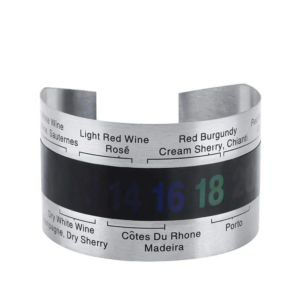SW Stainless Steel LCD Digital Thermometer Red Wine Temperature Sensor for Beer Homebrewing Wine Champagne and Whisky