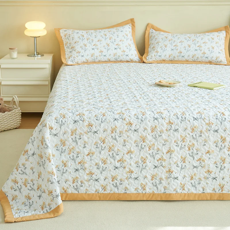 Printing Microfiber Bedspread Soft Summer Quilt Sets