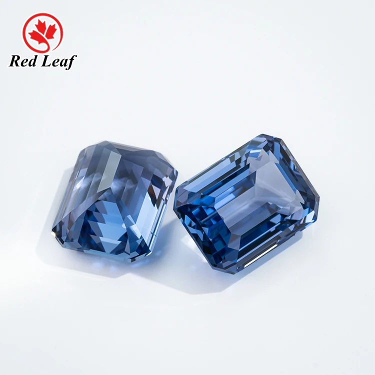 Redleaf Jewelry Artifical Lab Grown Sapphire Factory Wholesale Synthetic High Quality Cultivate Sapphire