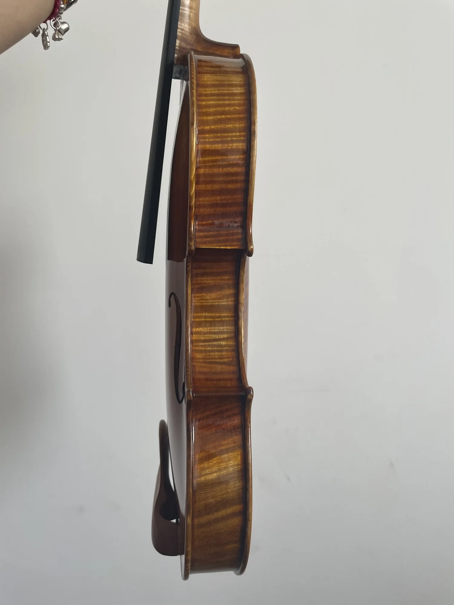 High Quality Wholesale Solid flamed Professional strings handmade violino fiddle violin