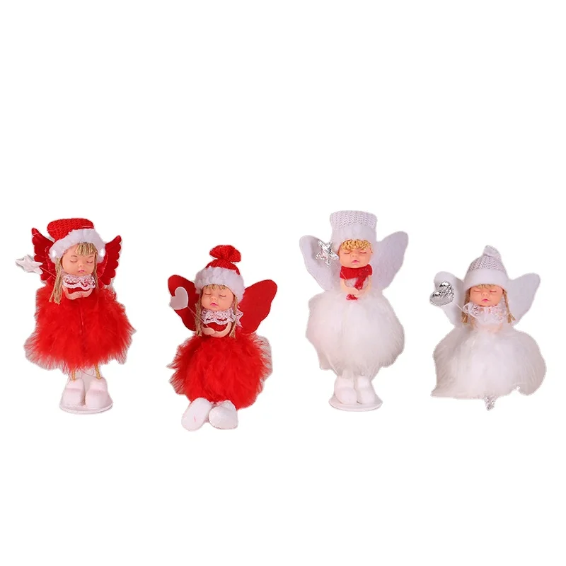 New Christmas decorations cute sitting angel doll tabletop decoration creative Christmas decorations art and craft