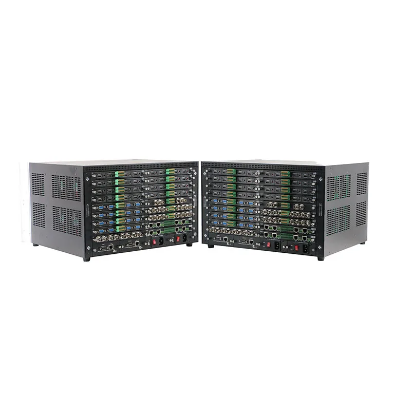 WEB/RS232 APP control 1080P/4K30/4K60 4x4/8x8/36x36 HDI/3GSDI/DVI/VGA/YPBPR/CVBS/HD-Base video processor Matrix Switcher