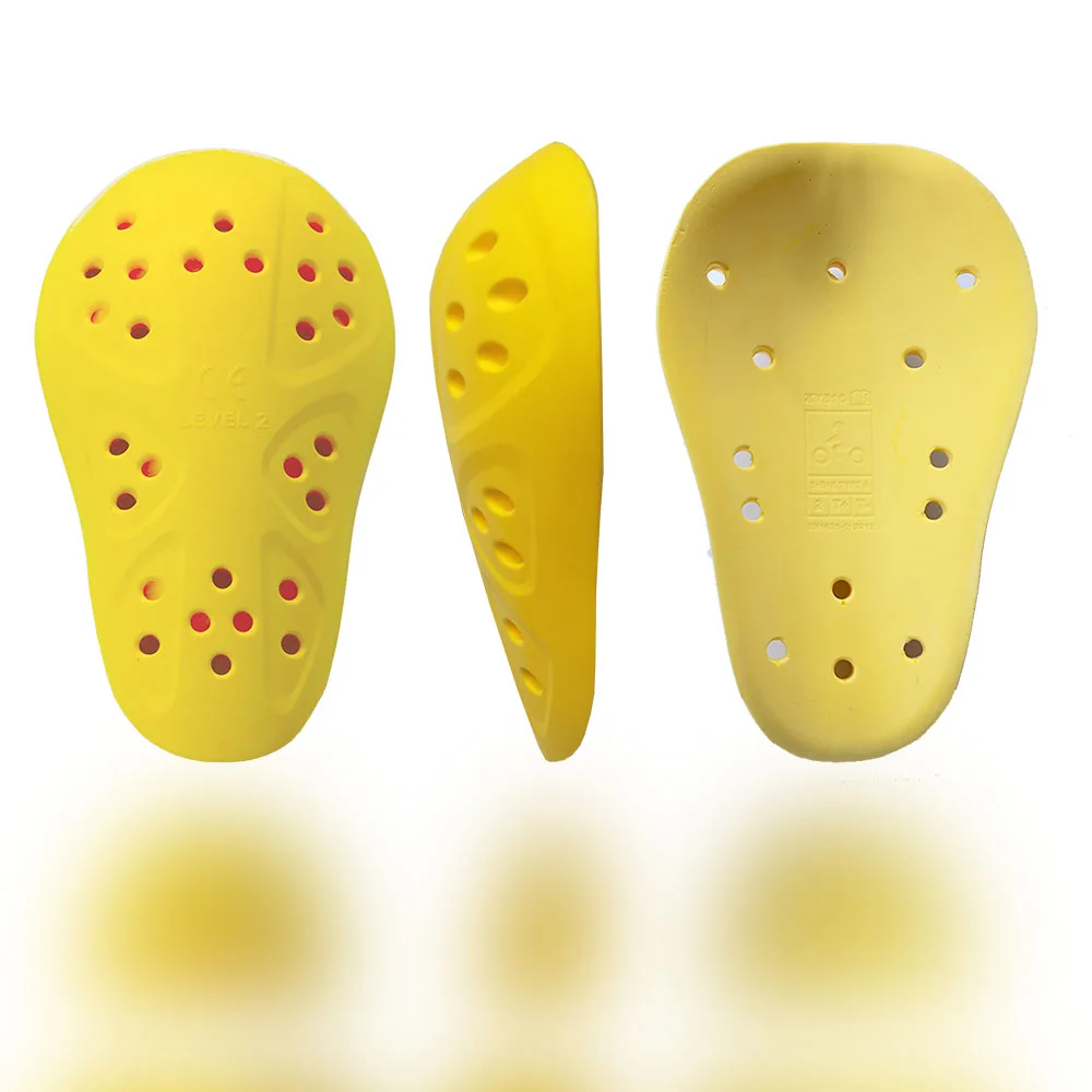 CE Level 2 yellow breathable pu soft MTB Mountain Bike Downhill Enduro Elbow Pad Black Adult Thin Shoulder Protector