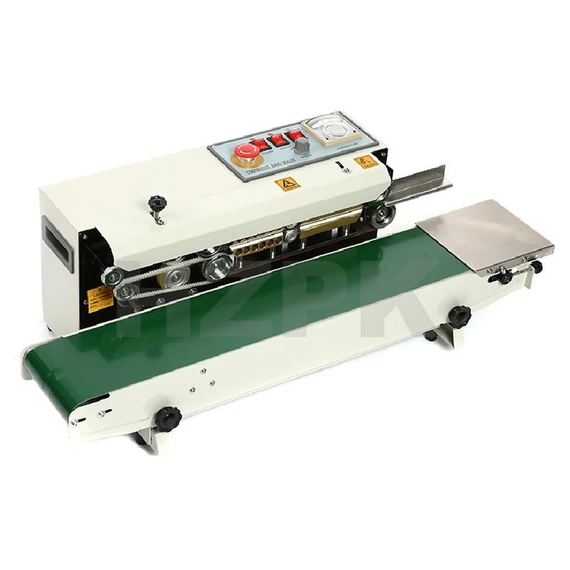 FR-900W Automatic Continuous Plastic Bag Heat Sealer Sealing Machine For Aluminum Foil Plastic Bag