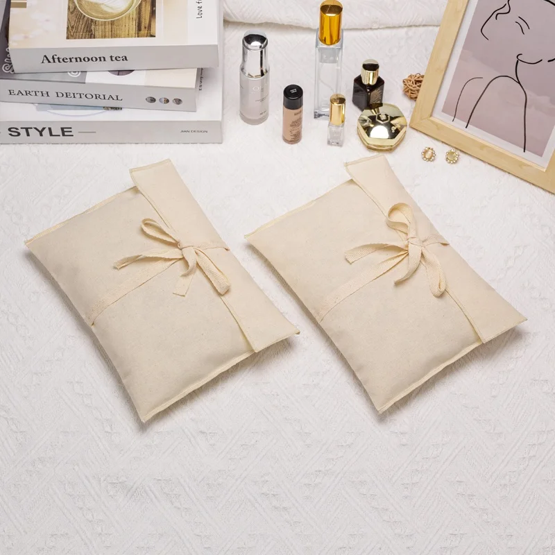 Wholesale Custom Recyclable Cotton Envelop Flap Bag Dust Bag Clothes Packaging Envelope Bags