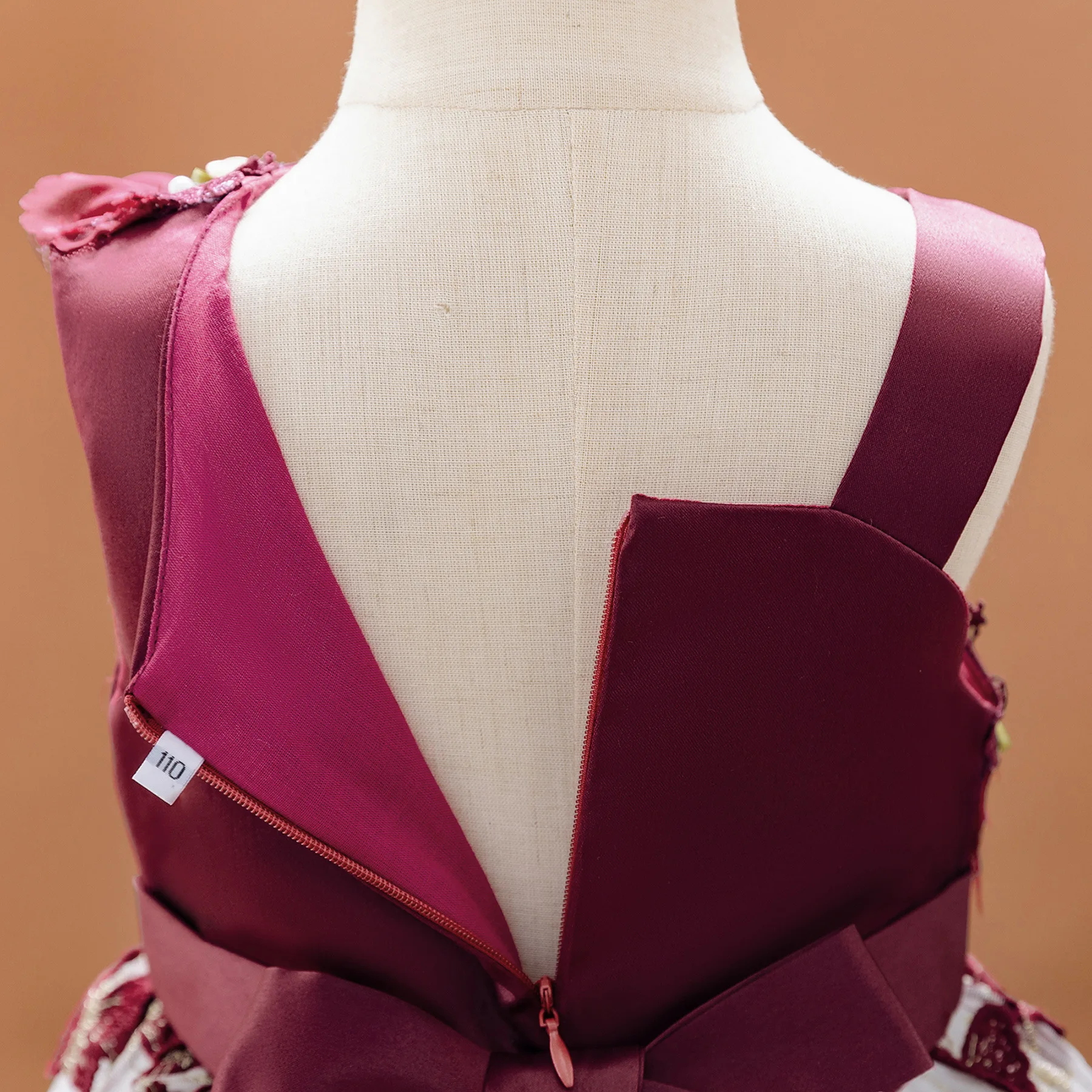 Elegant One-Shoulder Butterfly Embroidered Princess Dress for Girls Perfect for Weddings & Special Occasions