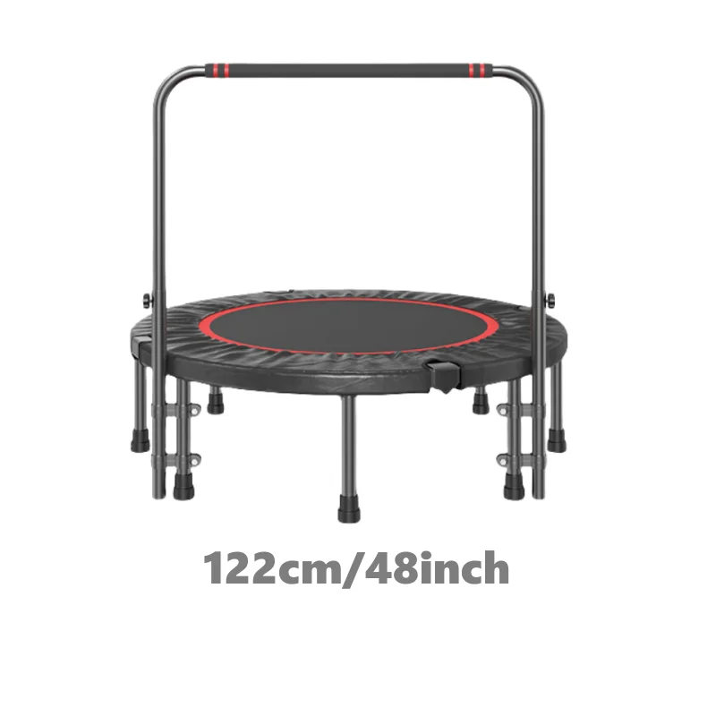 Indoor Mini Fitness Trampoline with Adjustable Handle Exercise Trampoline for Adults Foldable mini kids trampoline