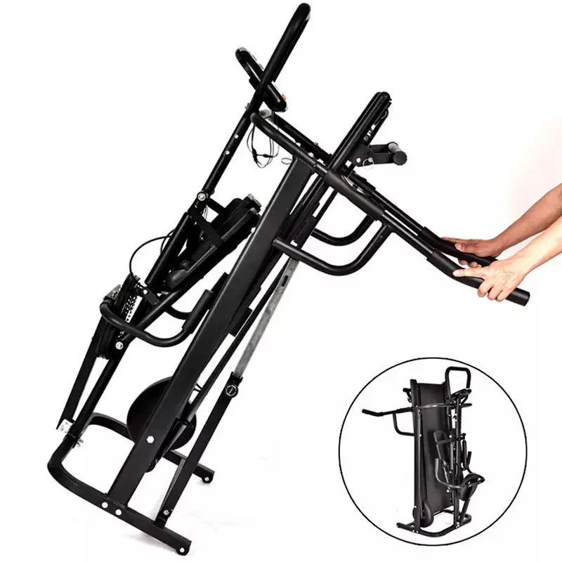 Home use non motorized self generating running machine unpowered multi functional foldable manual treadmill