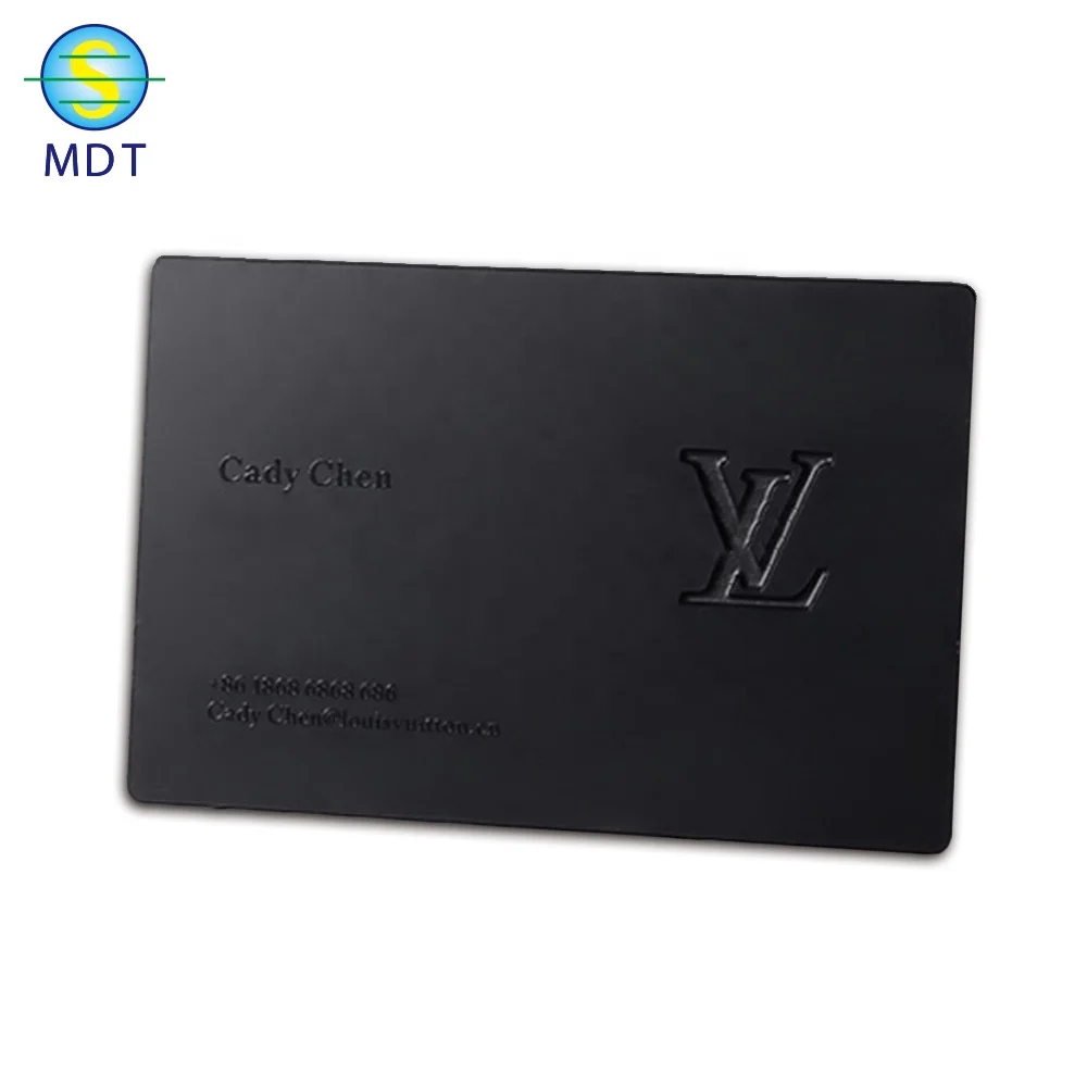 Engraving metal card Free design customized cheap business metal cards