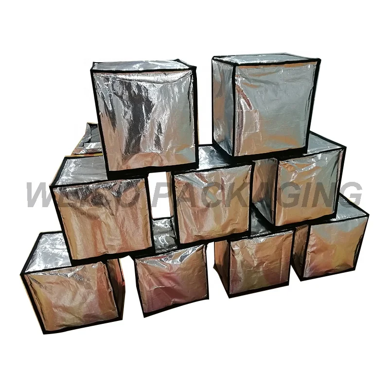 Reusable Heat Resistance Bubble Pallet Cover aluminum container foil thermal insulation bag