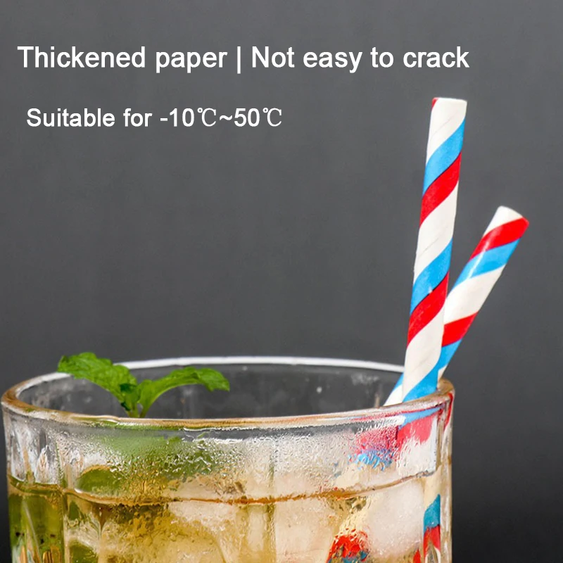 Biodegradable Disposable Black Boba Paper Straws Custom Printed Individually Wrapped Paper Straw With Packaging Bag For Milk Tea