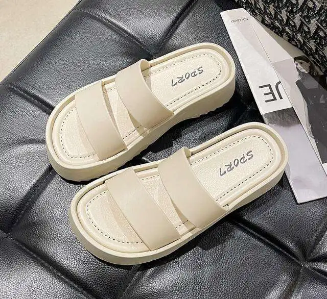 2024 NEW MZ  Summer Beach Flat Ladies two band Slippers and Sandals New Design Slide Slippers for Women Outdoor Slippers