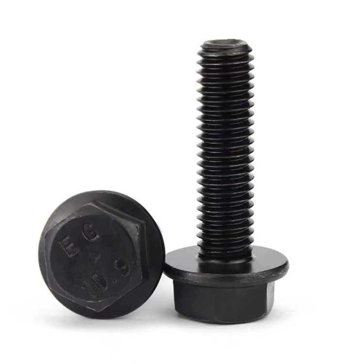 Special Price Hex Bolt DIN 6921 Bolt 4.8/8.8/10.9 Grade with Serrated Non Slip Flanged Bolt Stainless Steel