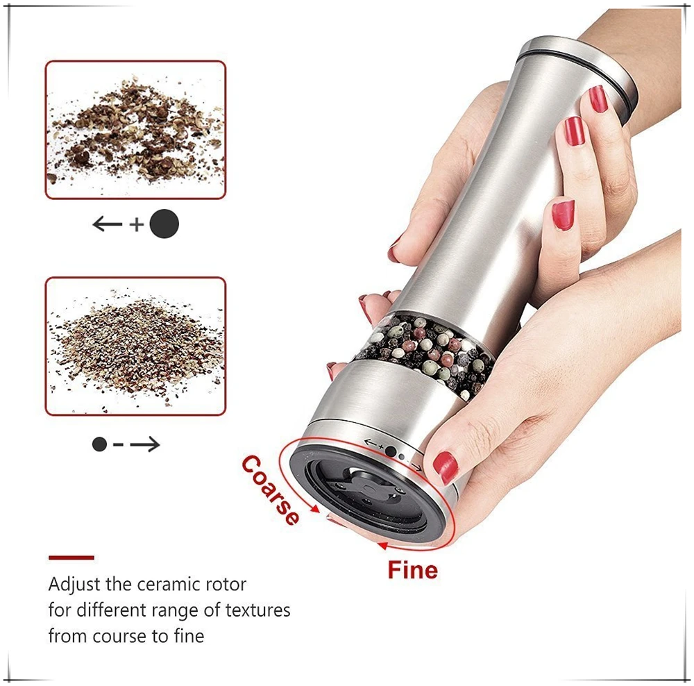 amazon hot sale  manual salt and pepper grinder  / stainless steel salt and pepper grinder set