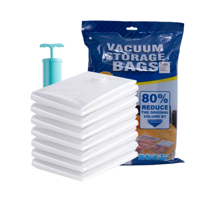 Plastic Vacuum Storage Bags Compression Vacuum Sealer Bag for Clothing Storing Bedding Organizer Bag Dust-Proof