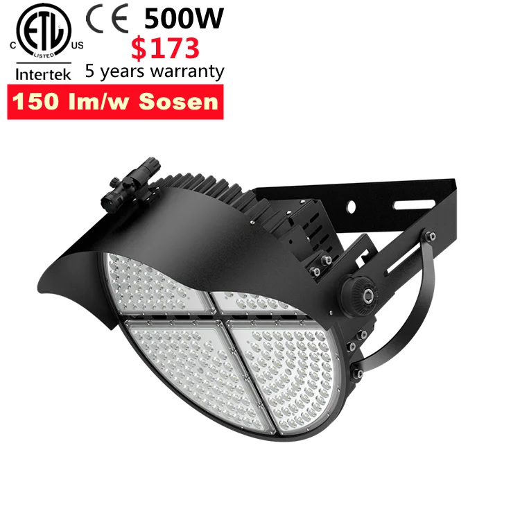 20 Years Factory ETL 400w 600w 500w 1000W led lights stadium ETL DLC 5.1 0-10v dimmable outdoor sport field high mast led light