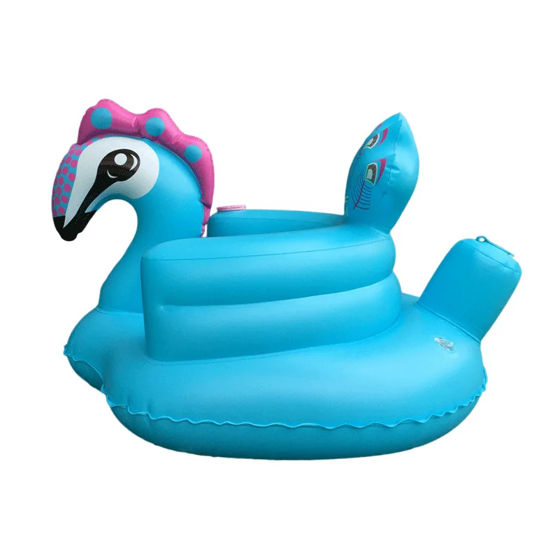 Infant Toddler Cartoon Animal Seat Chair Kids PVC Inflatable Dining Bath Seats Baby Portable Play Game Mat Sofas