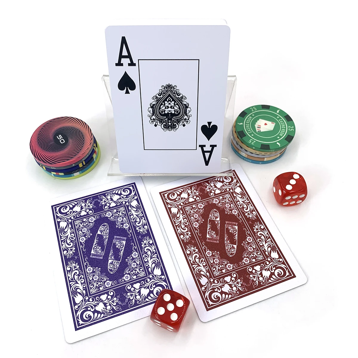 custom logo 100% plastic waterproof playing cards pvc jumbo standard index poker cards