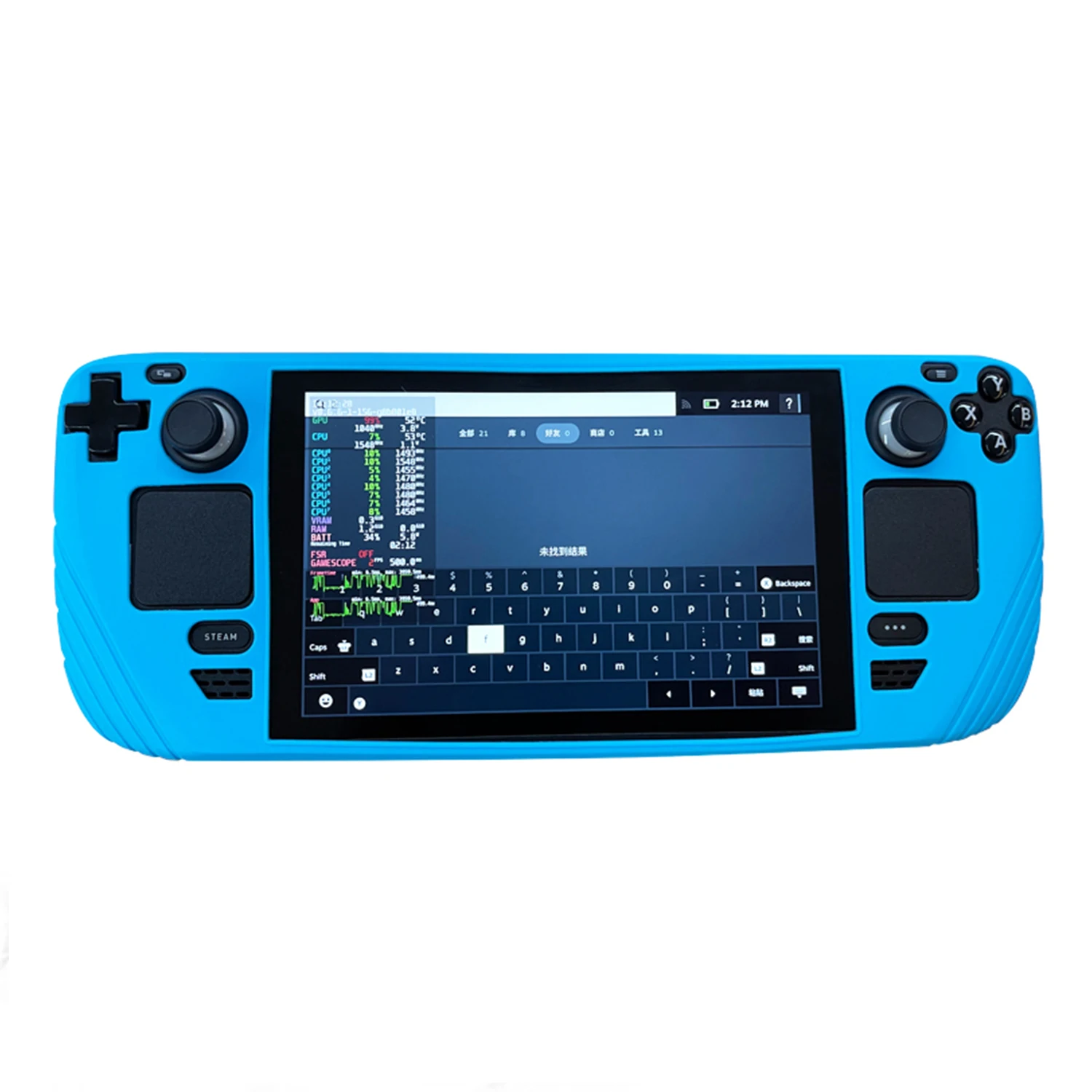 Steam Deck Blue Soft Cover Full Protection Shock-Absorption Anti-Slip & Scratch Accessories Protective Case for Steam Deck