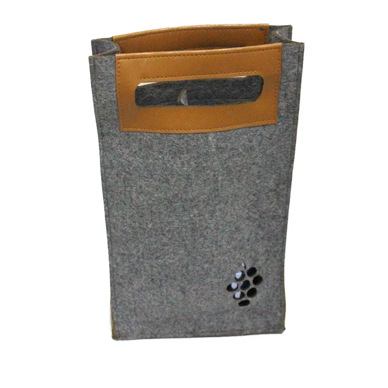 factory directly cheap price felt Single Wine Bag