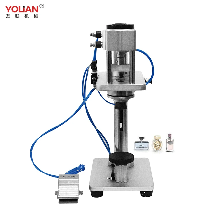 YL-Z Semi Automatic Tabletop Pneumatic Perfume Bottle Collar Pressing Crimping Machine