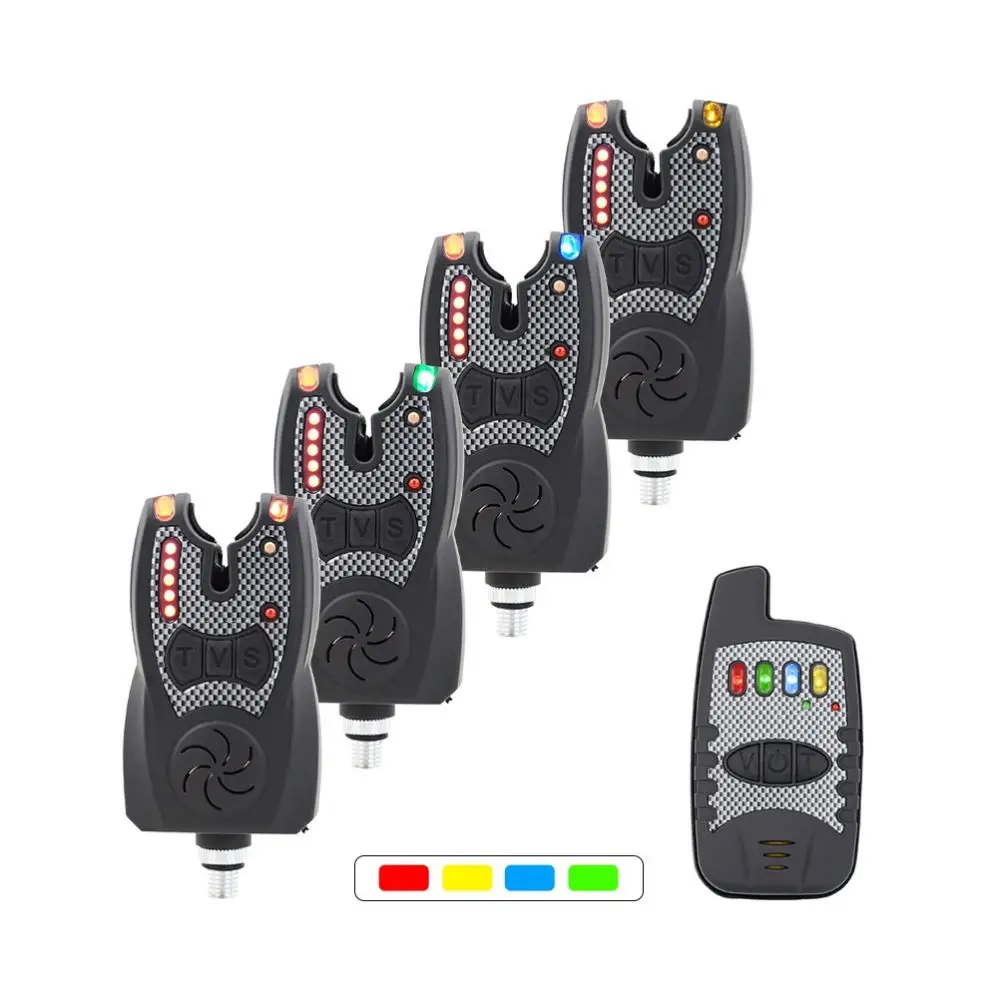 Topline Wireless Fishing Bite Alarm Set With Range Test Function 1+4 Carp Fishing Alarm And Receiver Carp Fishing Tackle