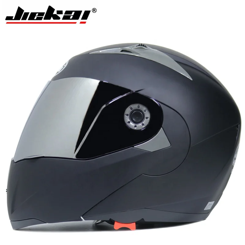 Motorcycle Dual Visor helmets Modular Flip Up helmet racing double lens capacete casco moto DOT ECE helmet JIEKAI 105