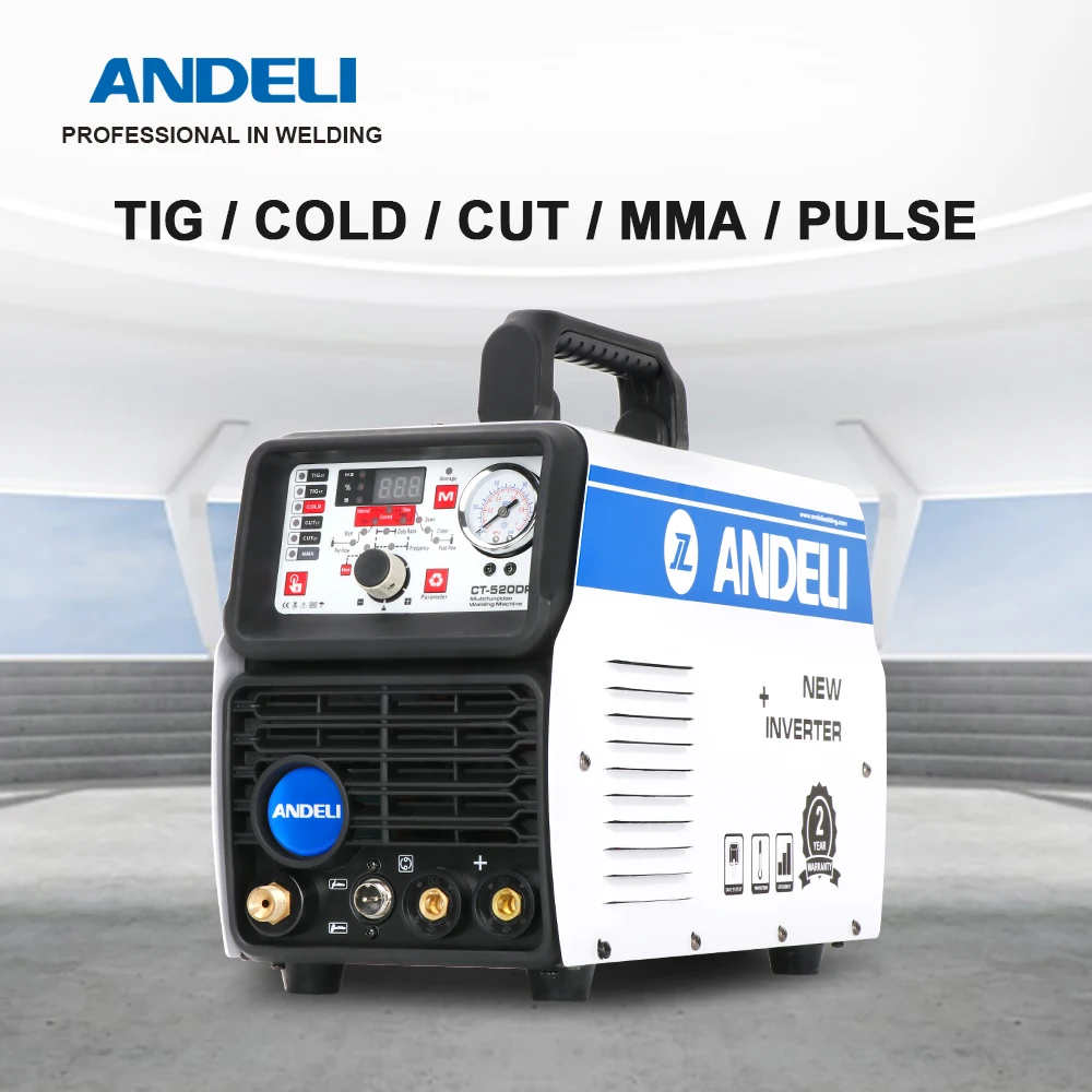 ANDELI Smart Portable Single Phase Multifunctional Welding Machine CT-520DPL 5 in 1 with CUT/MMA/COLD/PULSE/TIG Welding machine