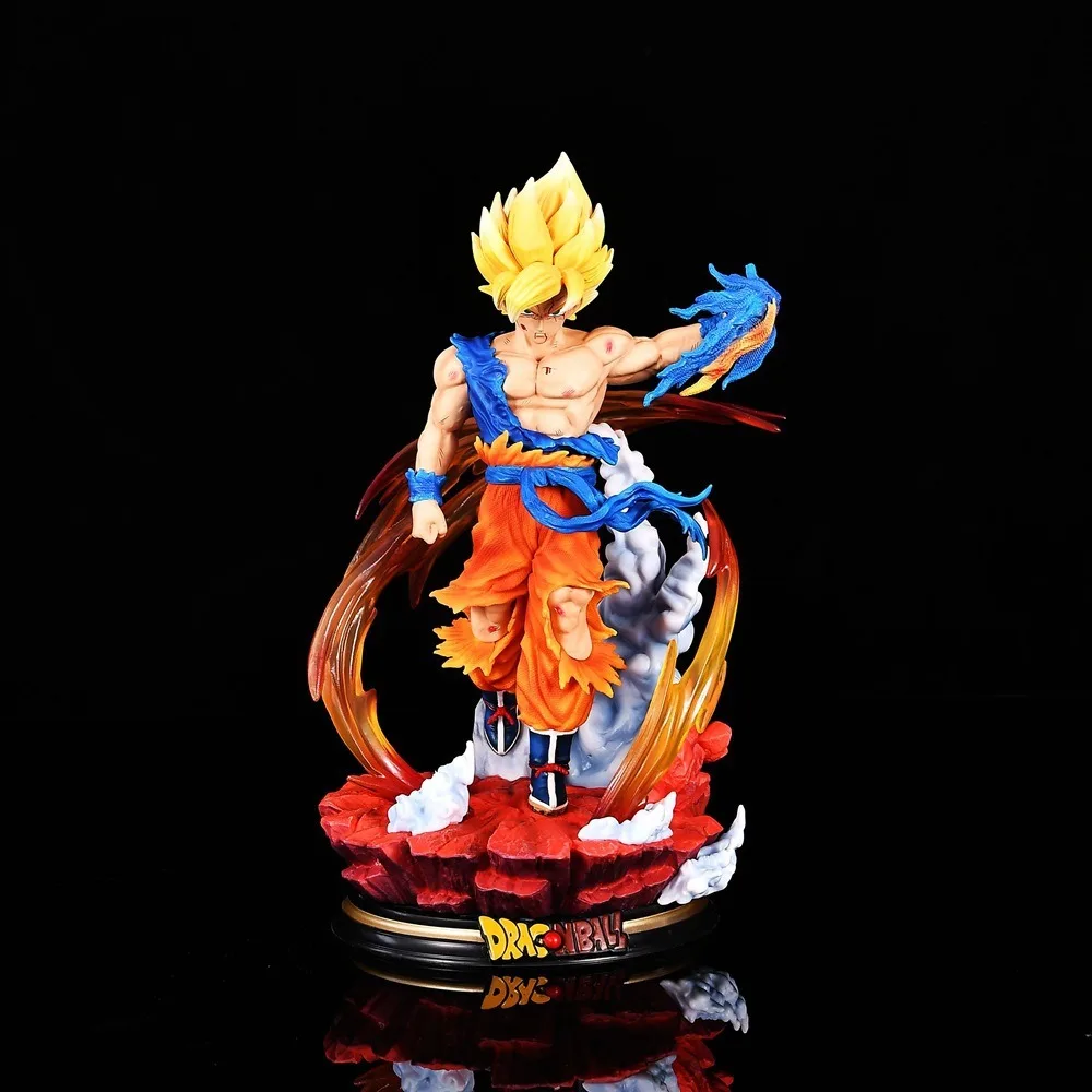 27Cm Good Quality Dragoned Ball Goku Standing Anime Cartoon Model Toy Anime PVC Figure