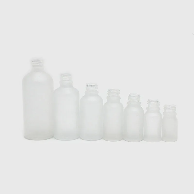 empty frost clear nail polish glass bottle 5 10 15 20 30 50 100 ml wholesale with black brush cap
