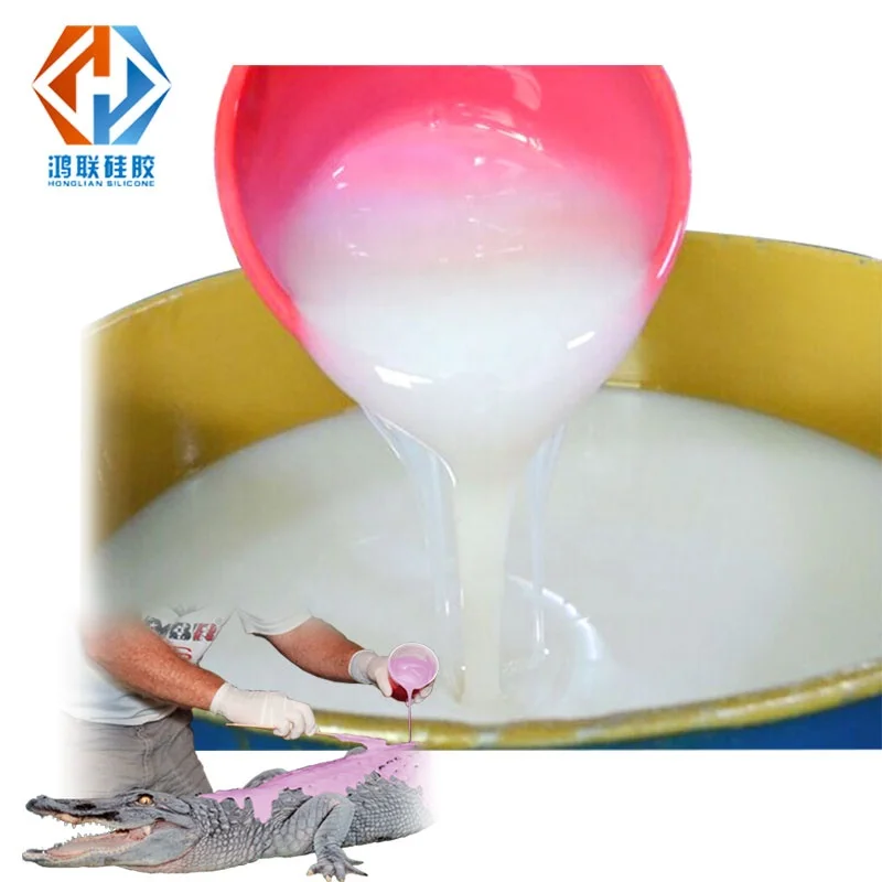casting liquid silicone molding make resin craft mold silicone rubber rtv2 condensed cure silicon Hong Lian brand