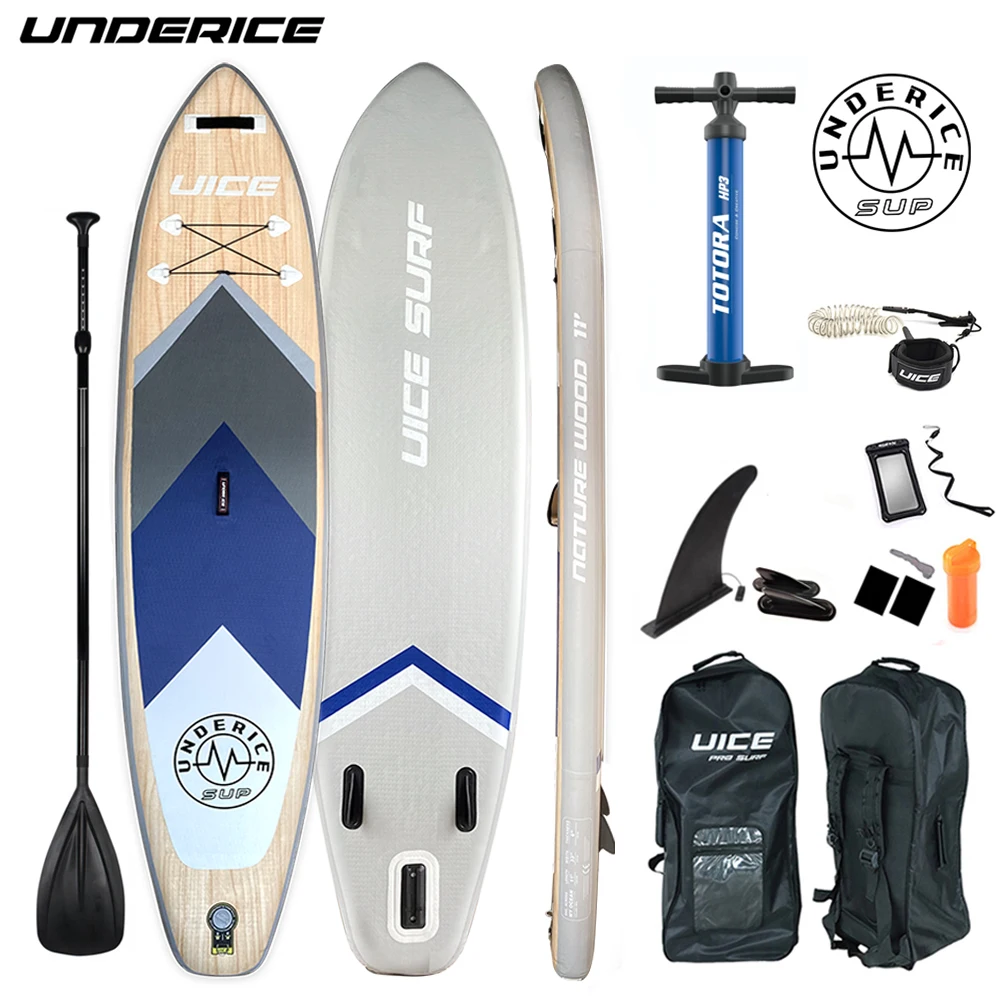 Доска для серфинга UICE из натурального дерева, 10 дюймов, 6 дюймов, 11 дюймов