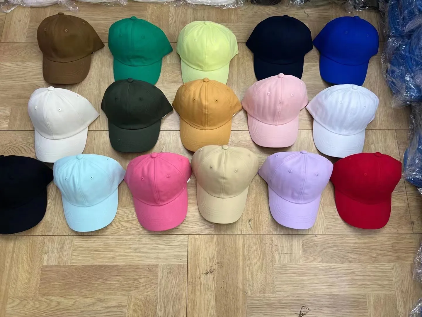 100% Cotton Blank Baseball Cap Custom Embroidery Print Logo Soft Top Dad Hats Caps