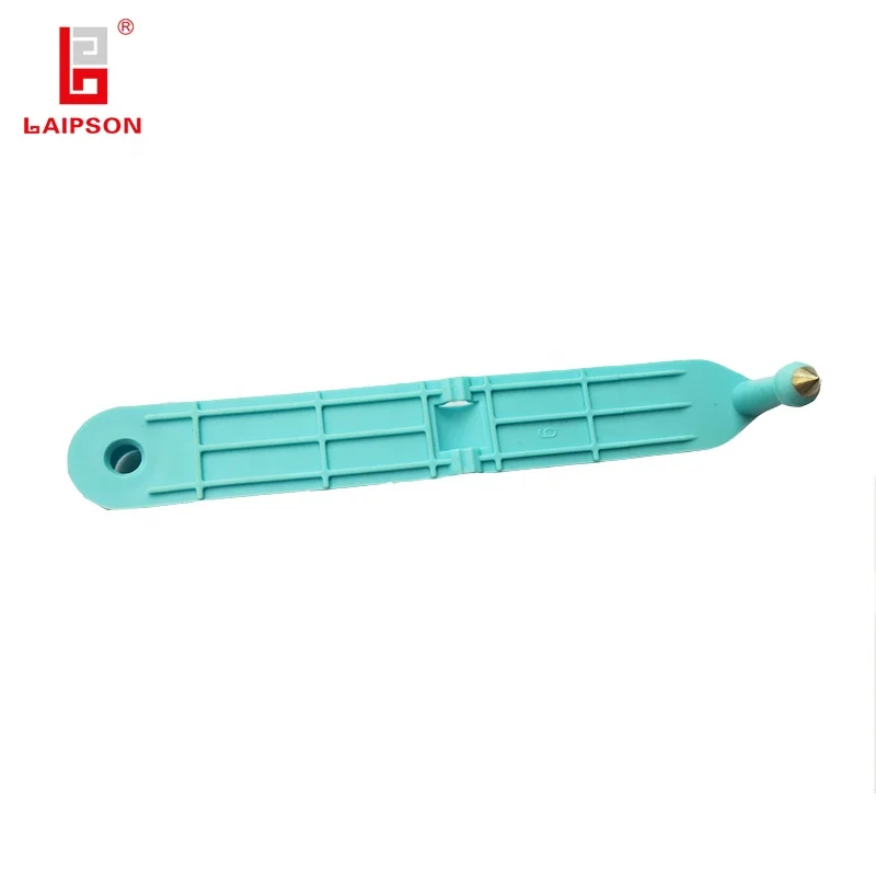 120mm Plastic Tpu Single Sheep Ear Tags Metal Head With Laser Printing Numbers